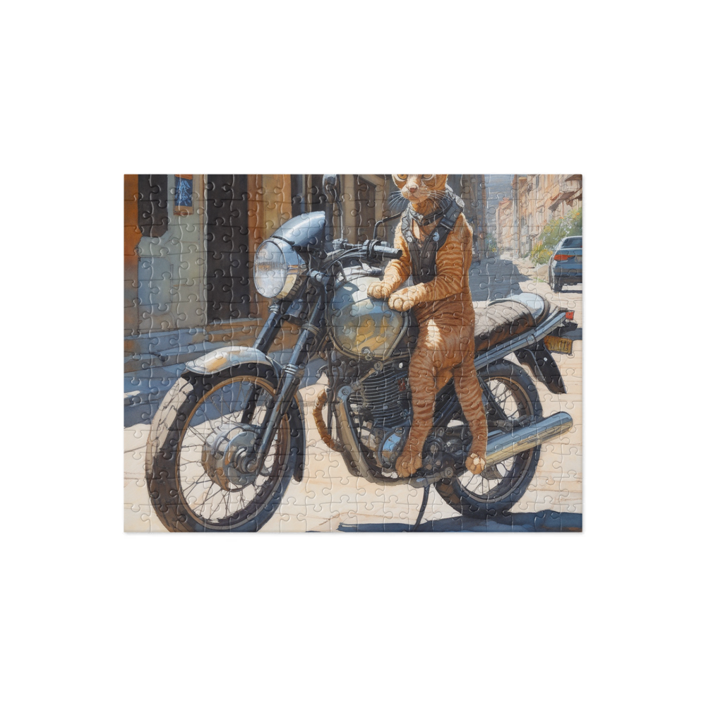 PugMug Custom Tabby Devon Rex Cat Jigsaw Puzzle