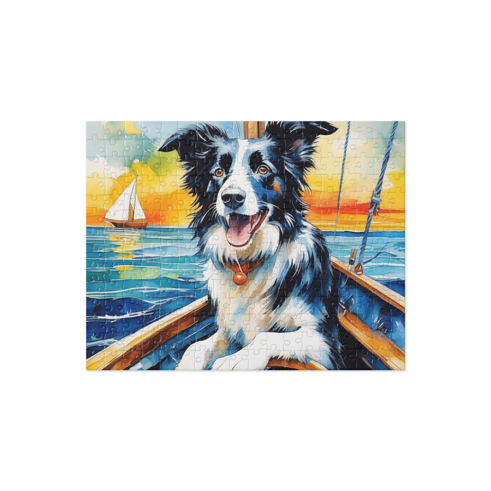 PugMug Custom Border Collie Jigsaw Puzzle