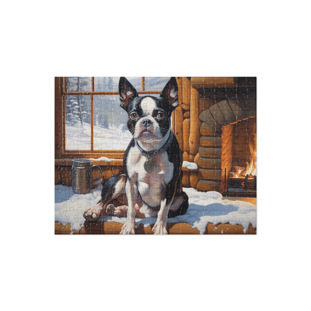 PugMug Custom Boston Terrier Jigsaw Puzzle