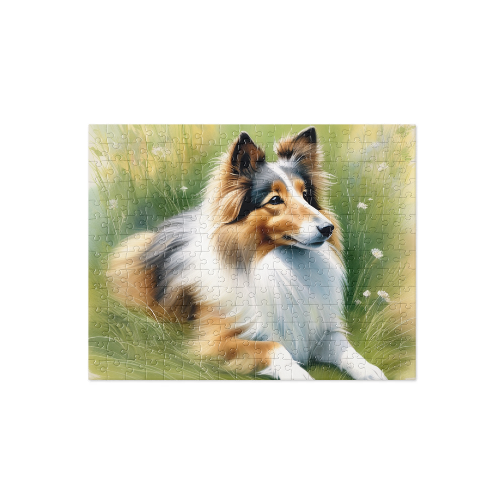 PugMug Custom Shetland Sheepdog Jigsaw Puzzle