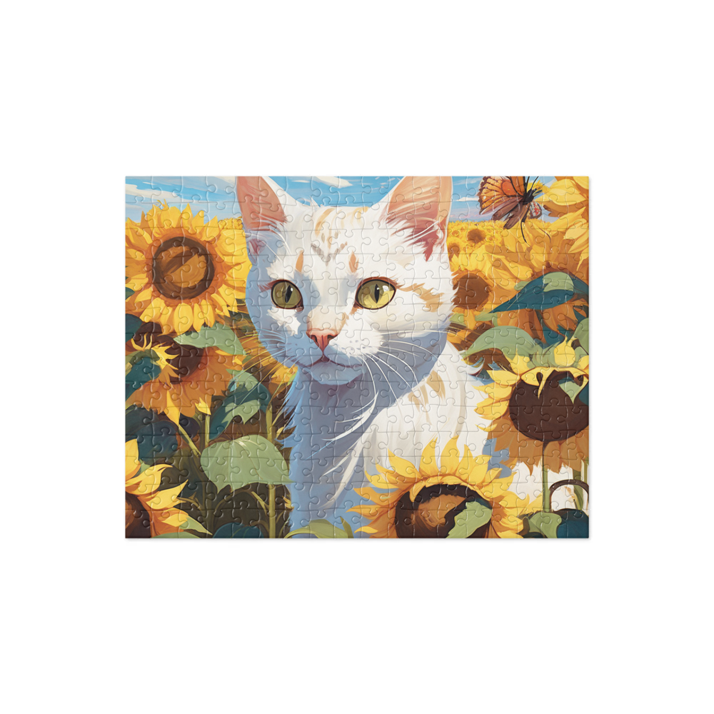 PugMug Custom White Exotic Cat Jigsaw Puzzle