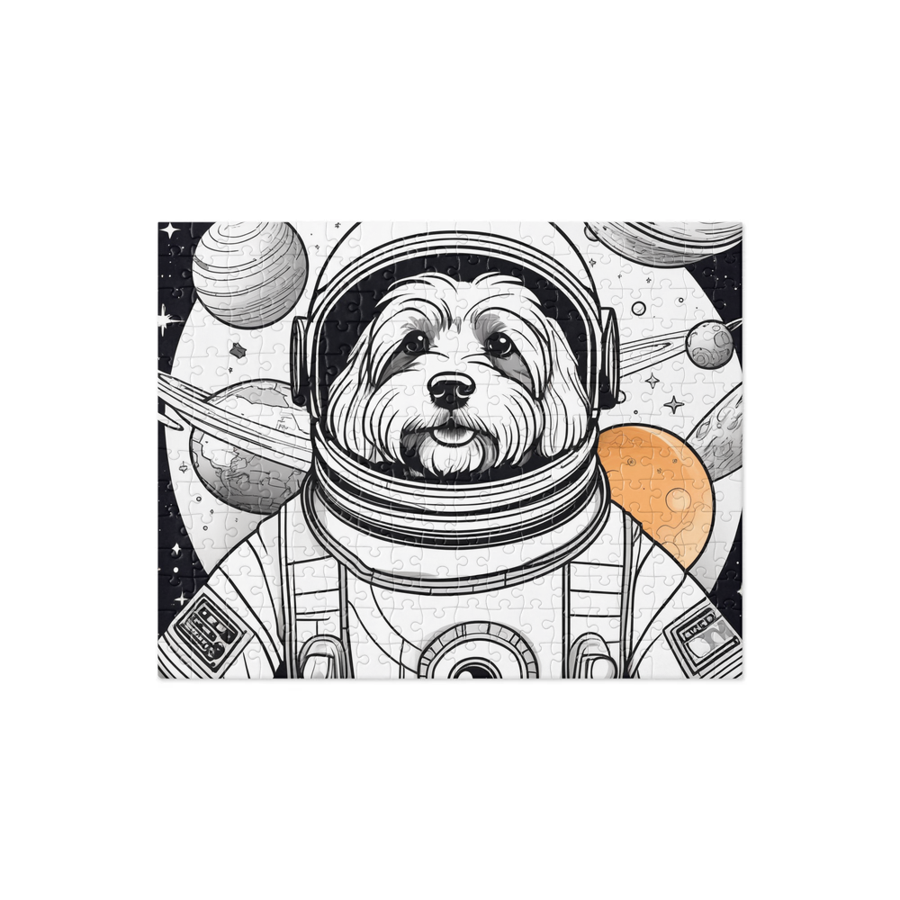 PugMug Custom Black-and-white Havanese Dog Jigsaw Puzzle