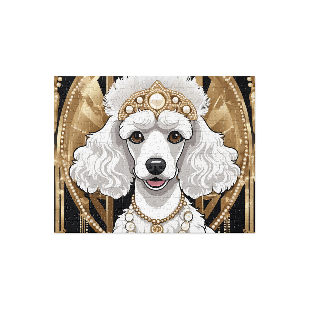 PugMug Custom White Poodle Jigsaw Puzzle