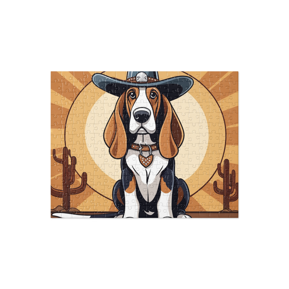 PugMug Custom Basset Hound Jigsaw Puzzle