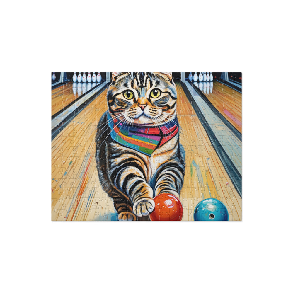 PugMug Custom Tabby Scottish Fold Cat Jigsaw Puzzle