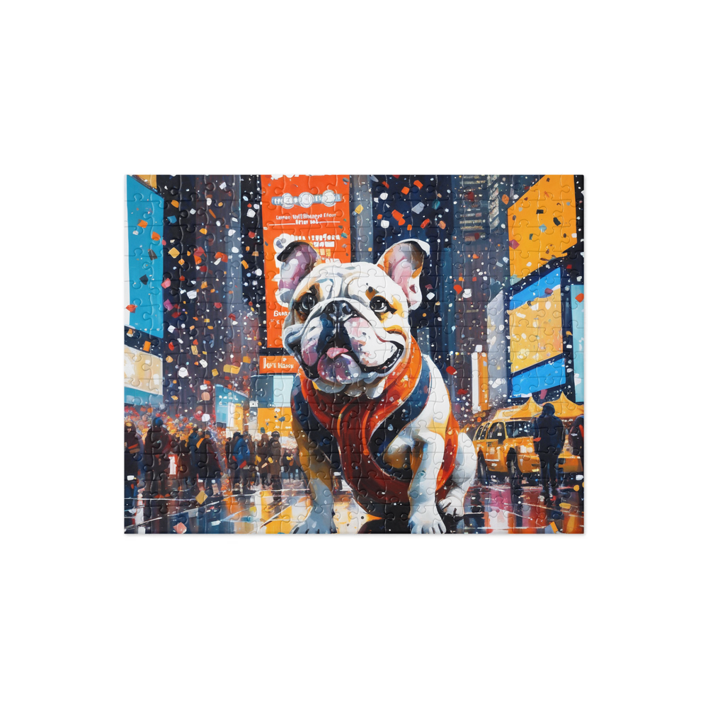 PugMug Custom Bulldog Jigsaw Puzzle