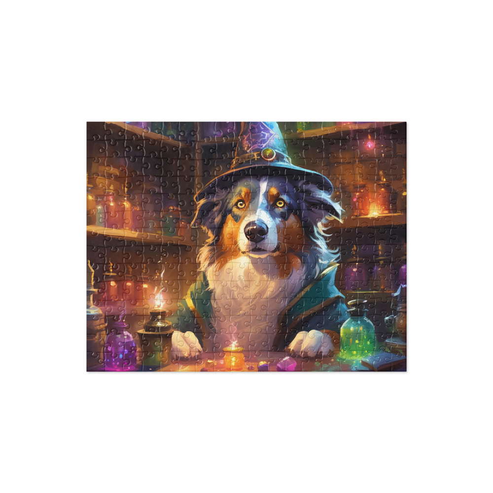 PugMug Custom Australian Shepherd Dog Jigsaw Puzzle