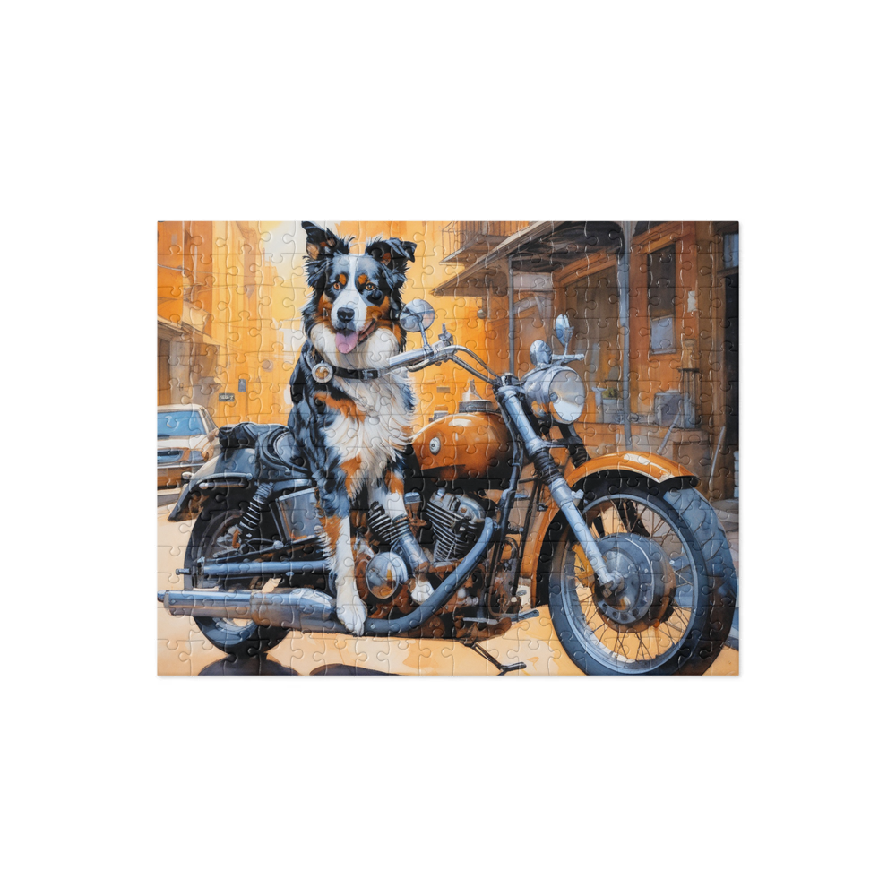 PugMug Custom Australian Shepherd Dog Jigsaw Puzzle