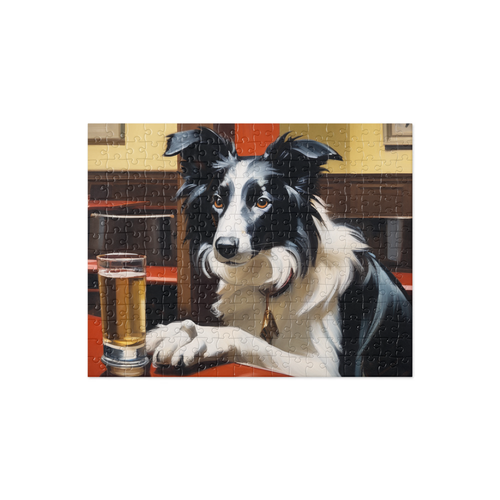 PugMug Custom Border Collie Jigsaw Puzzle
