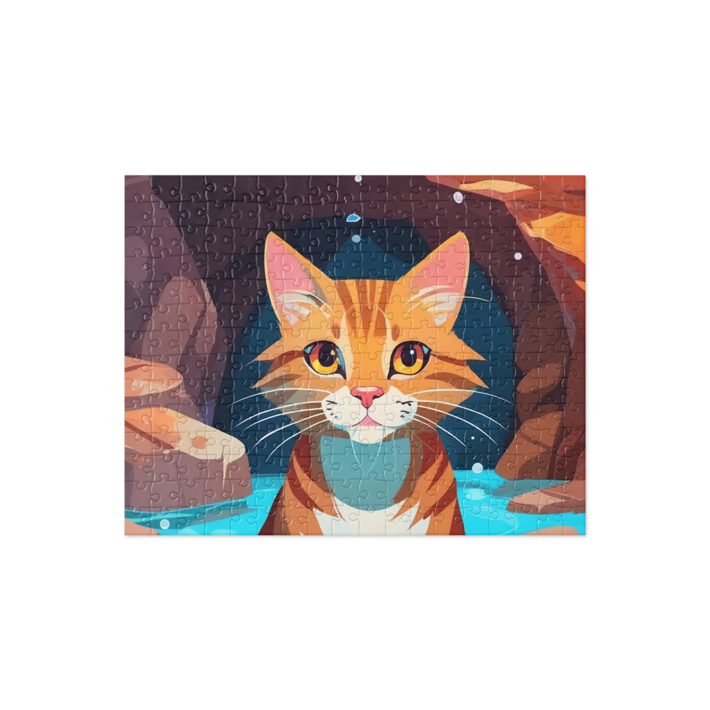 PugMug Custom Tabby Companion Cat Jigsaw Puzzle