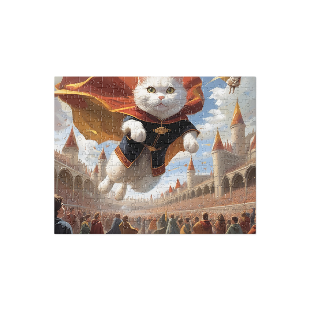 PugMug Custom White Companion Cat Jigsaw Puzzle