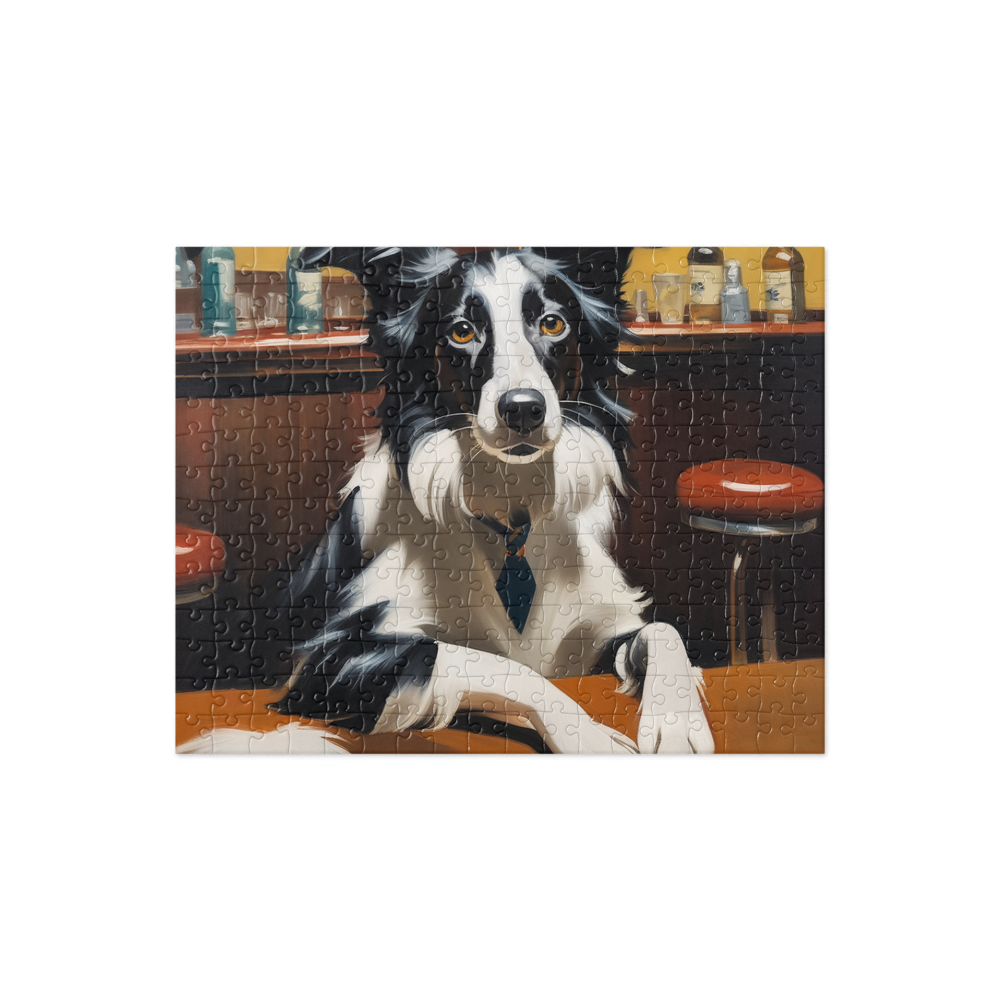 PugMug Custom Border Collie Jigsaw Puzzle