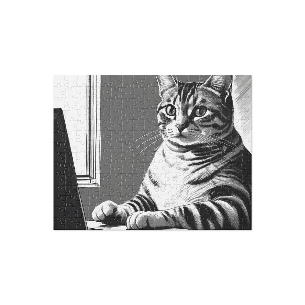 PugMug Custom Tabby American Shorthair Cat Jigsaw Puzzle