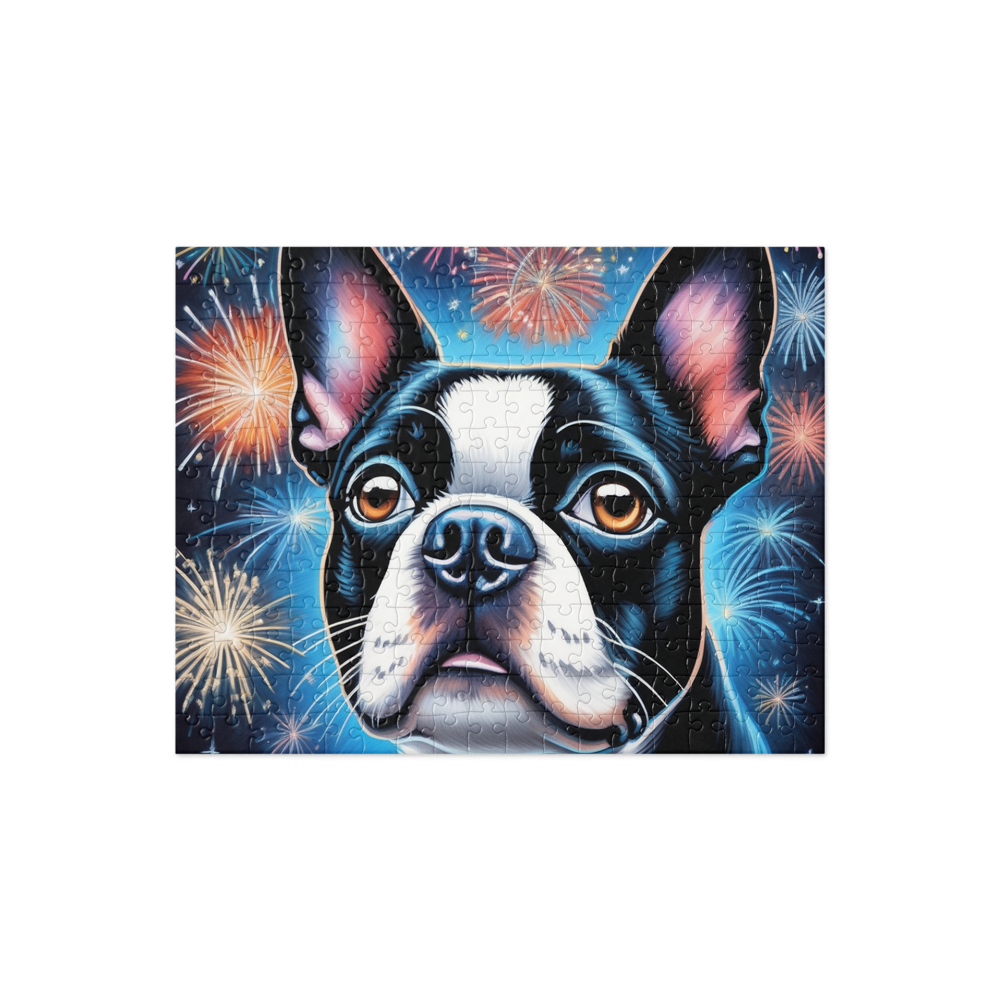 PugMug Custom Boston Terrier Jigsaw Puzzle