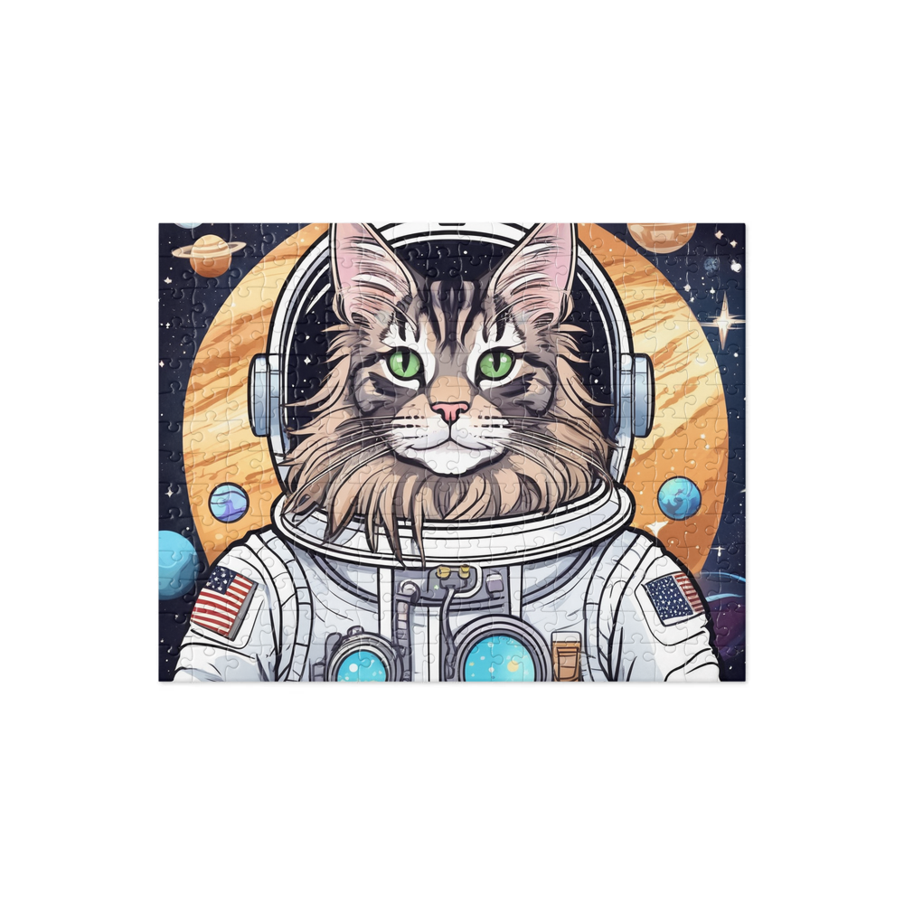 PugMug Custom Tabby Maine Coon Cat Jigsaw Puzzle