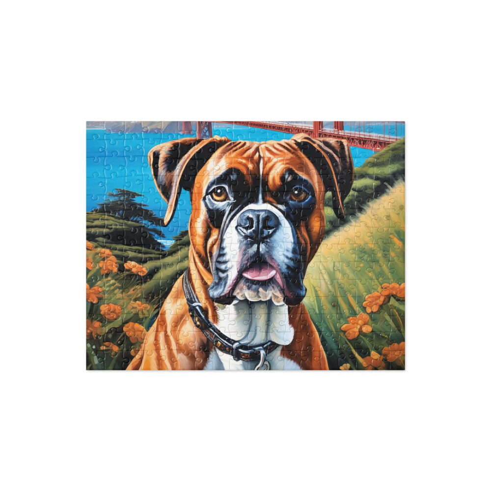 PugMug Custom Boxer Dog Jigsaw Puzzle