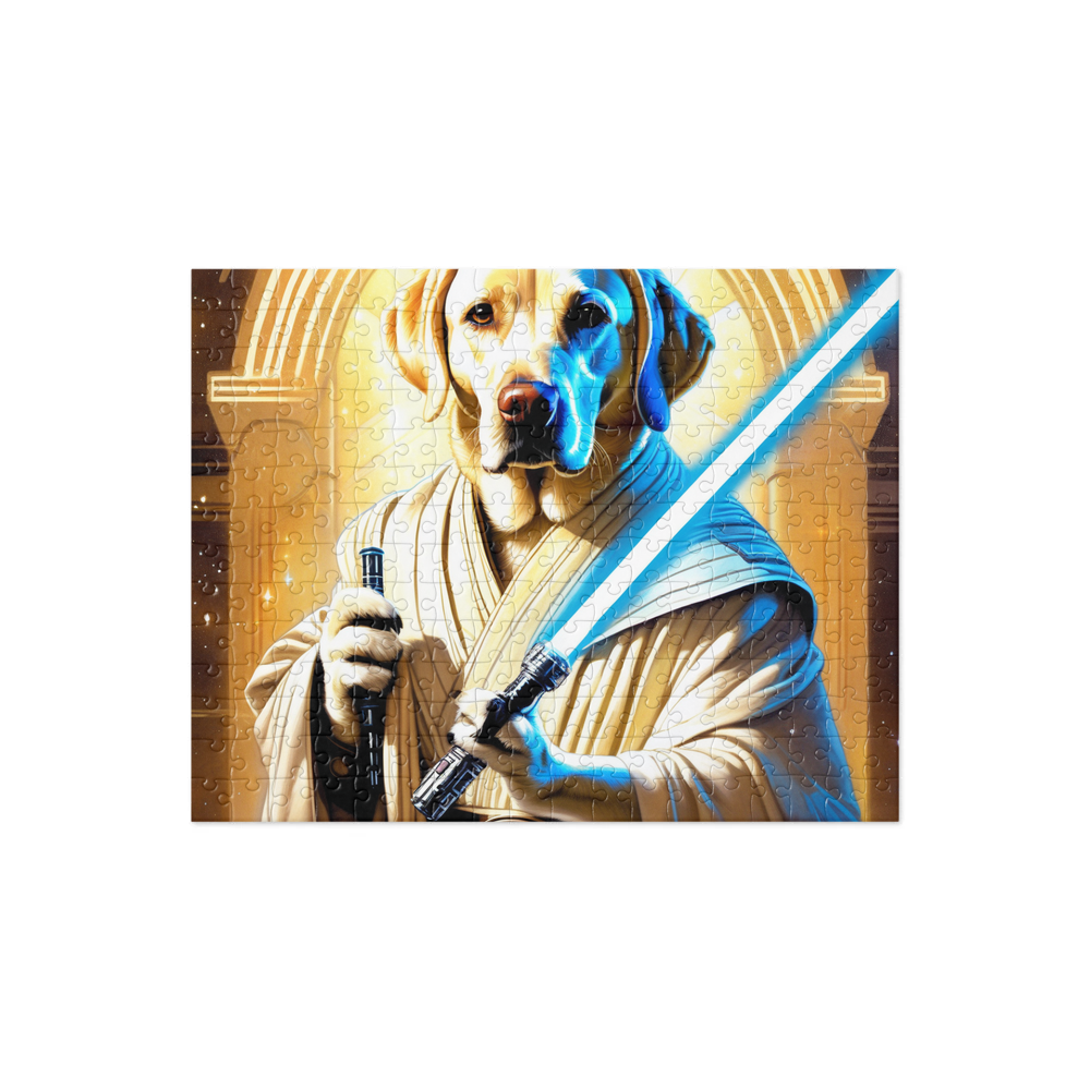 PugMug Custom White Labrador Retriever Jigsaw Puzzle