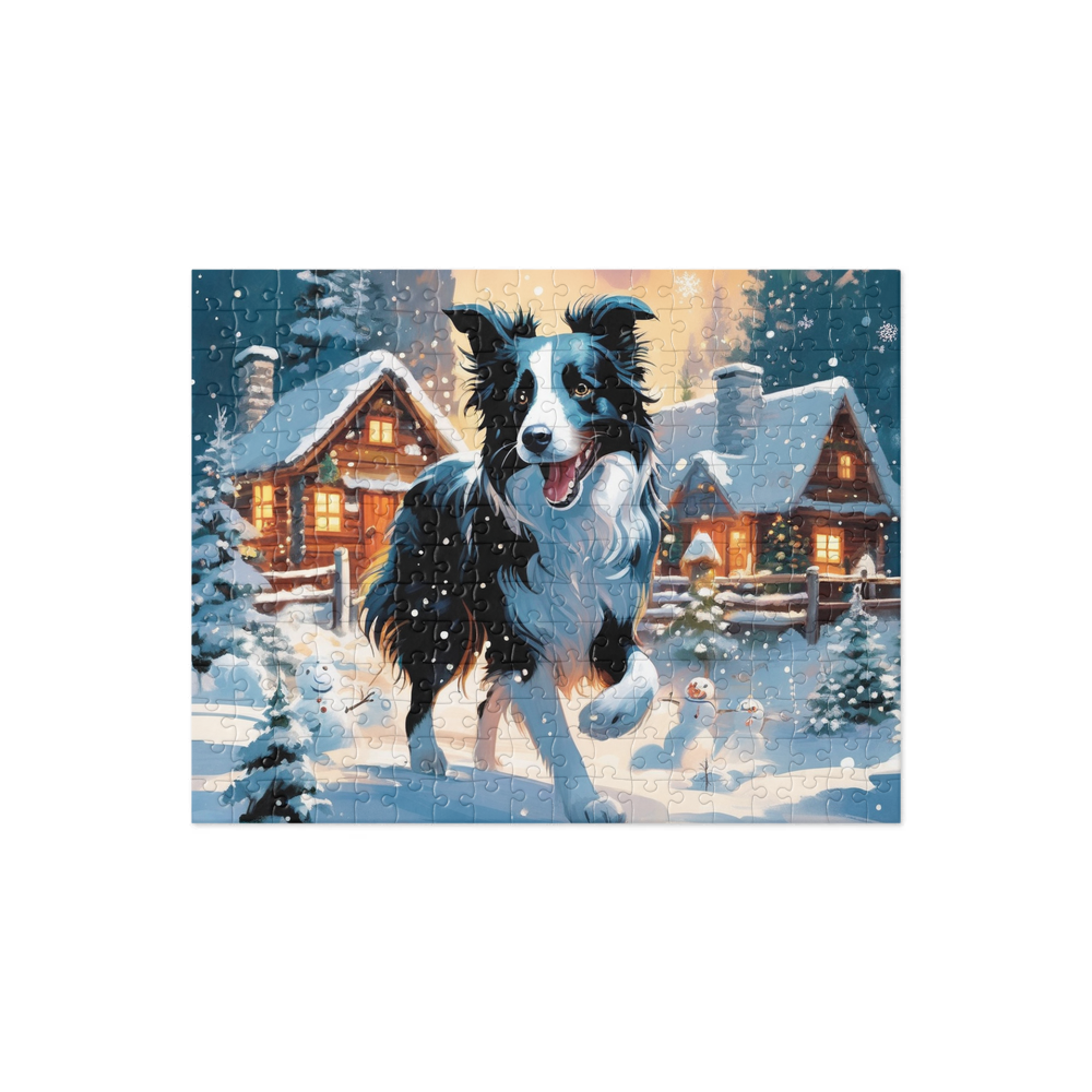 PugMug Custom Border Collie Jigsaw Puzzle