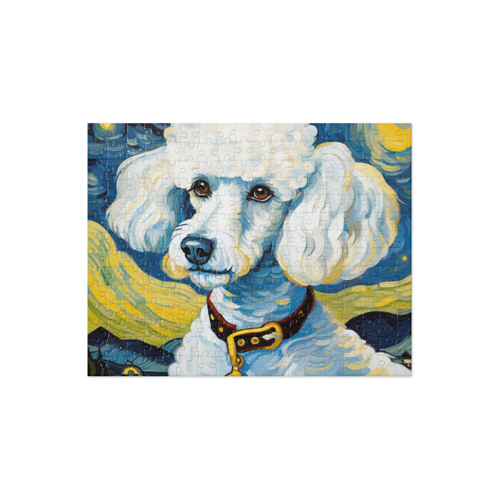 PugMug Custom White Poodle Jigsaw Puzzle