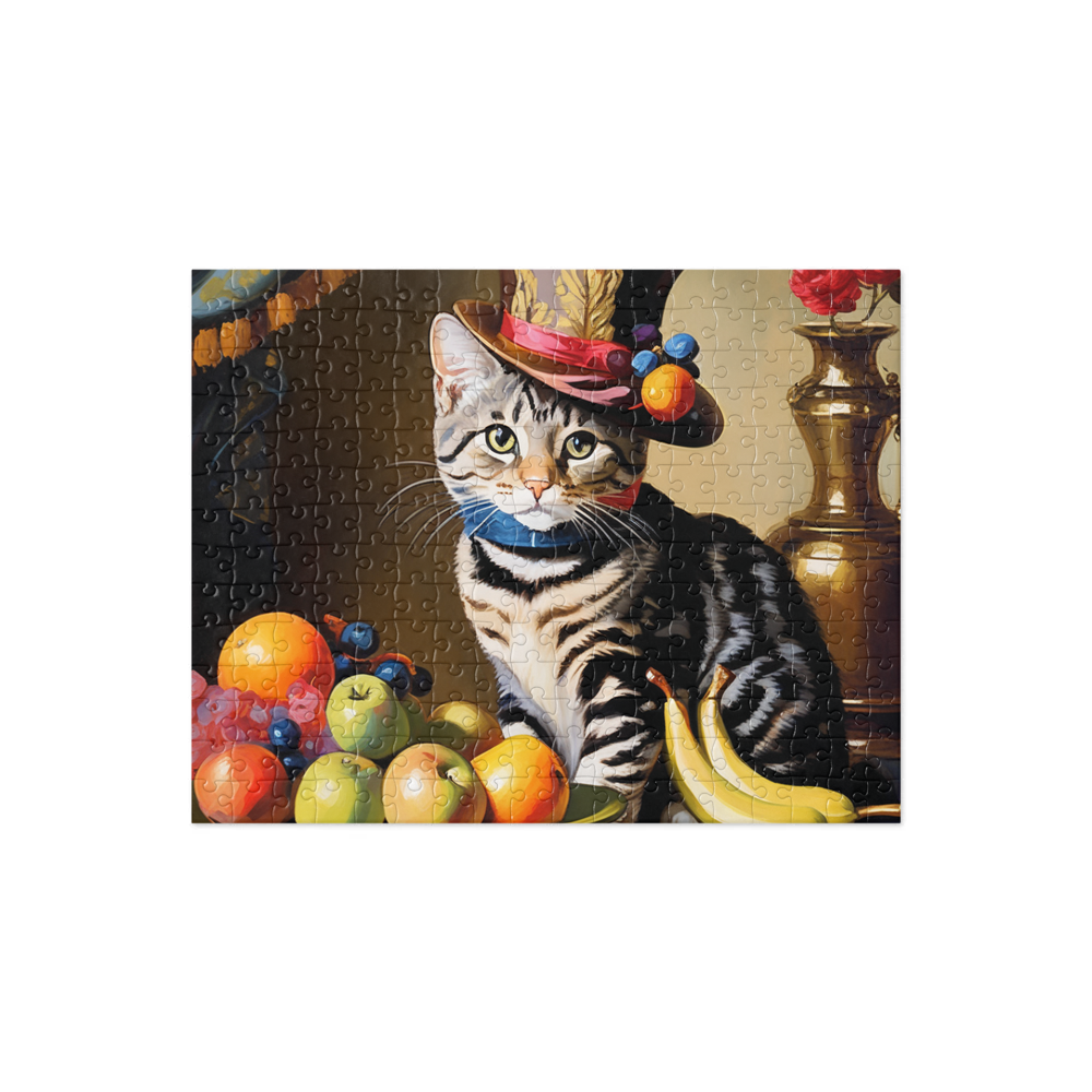PugMug Custom Tabby American Shorthair Cat Jigsaw Puzzle