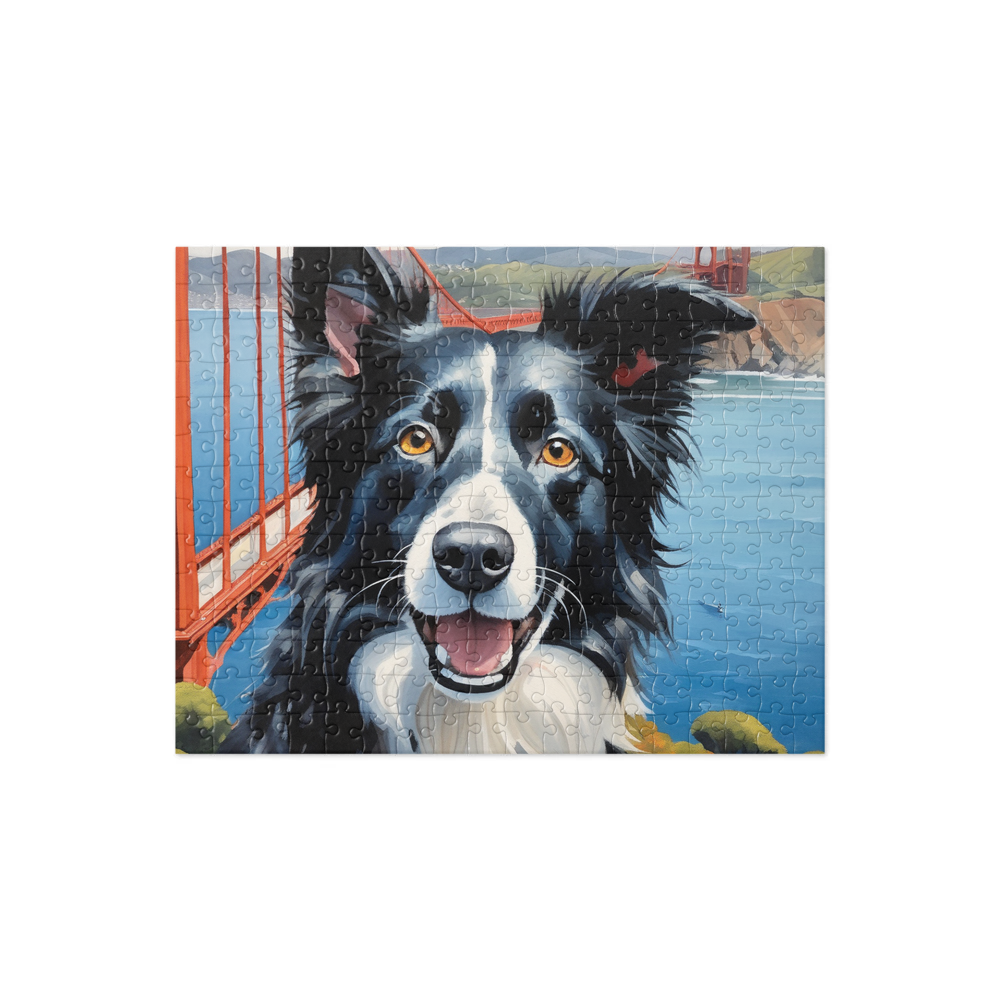 PugMug Custom Border Collie Jigsaw Puzzle