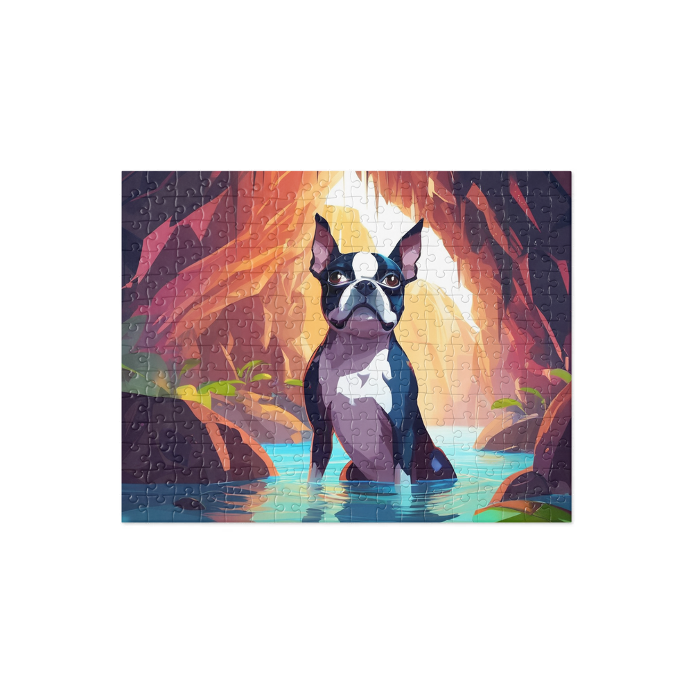 PugMug Custom Boston Terrier Jigsaw Puzzle