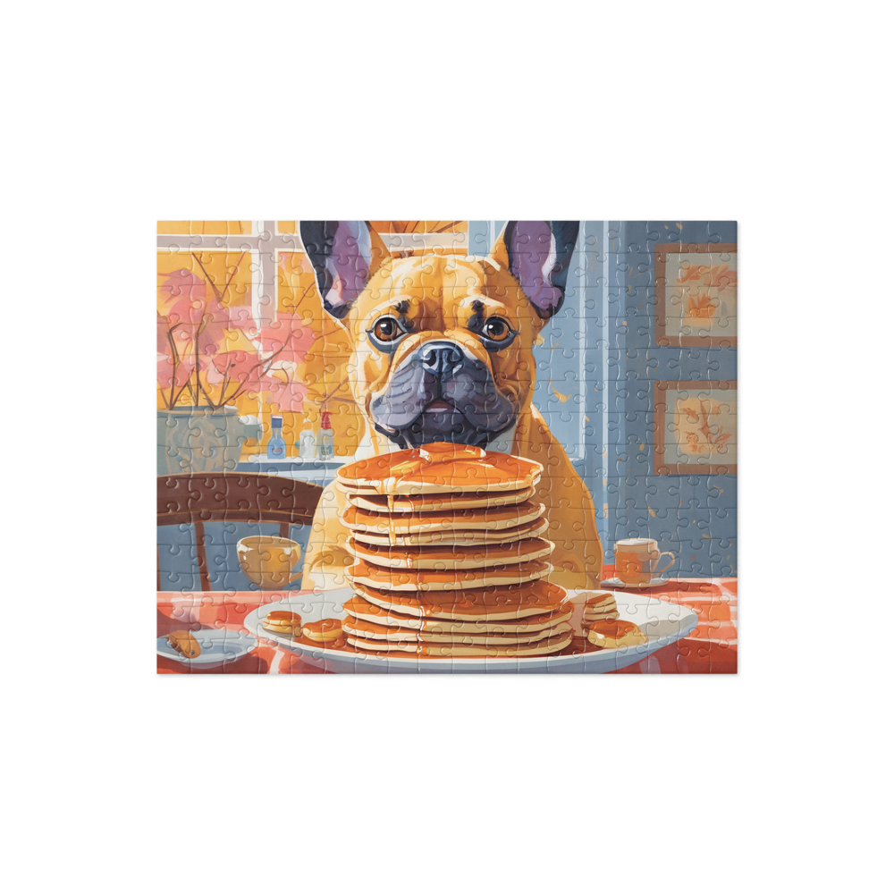 PugMug Custom Tan French Bulldog Jigsaw Puzzle