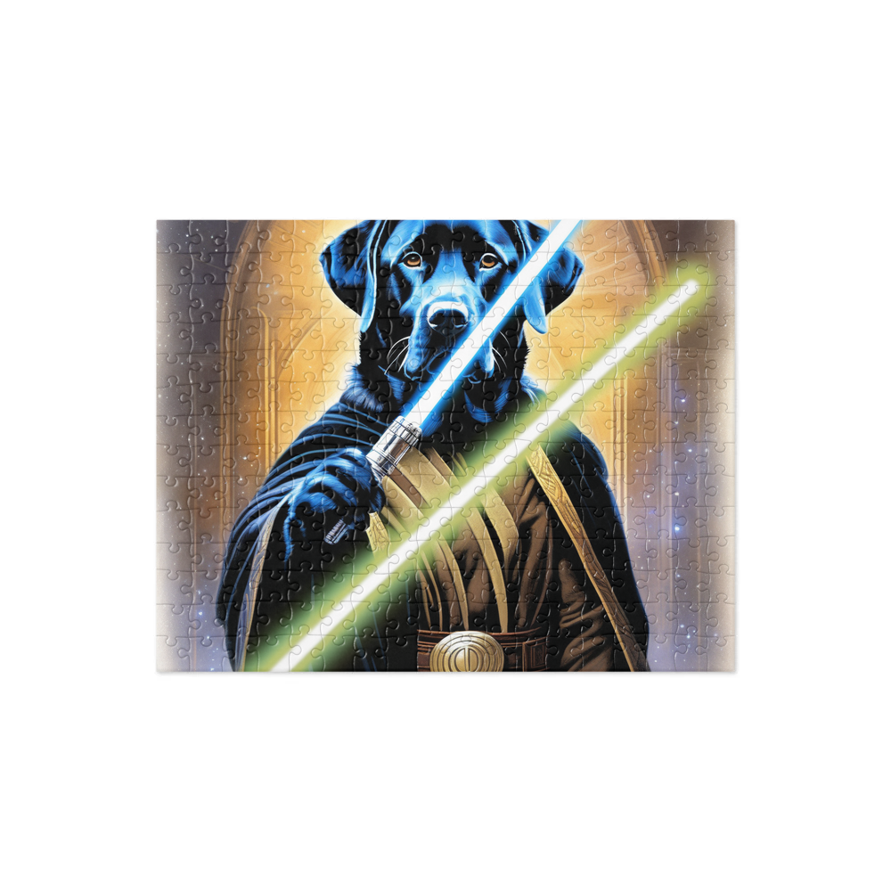 PugMug Custom Black Labrador Retriever Jigsaw Puzzle
