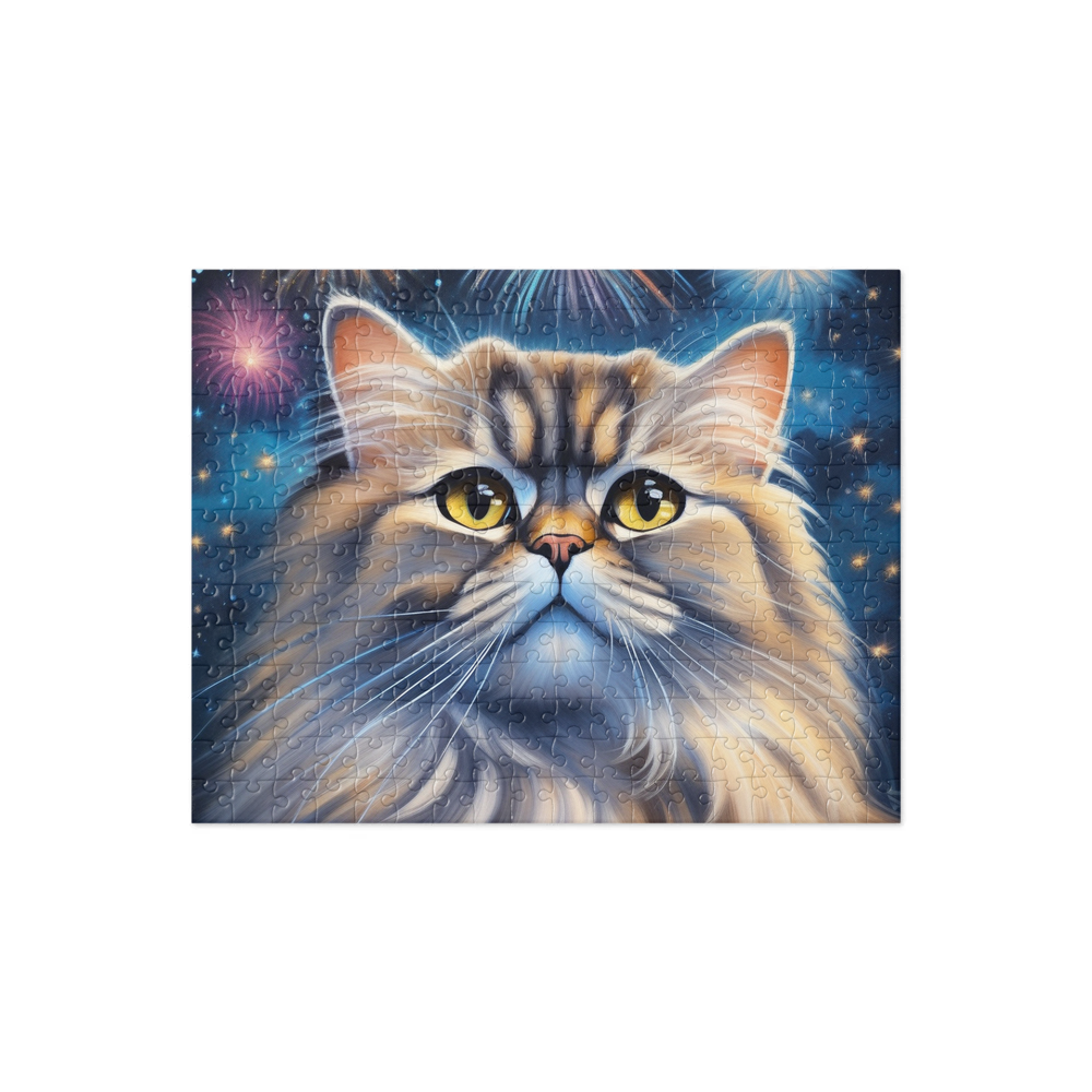 PugMug Custom Tabby Persian Cat Jigsaw Puzzle