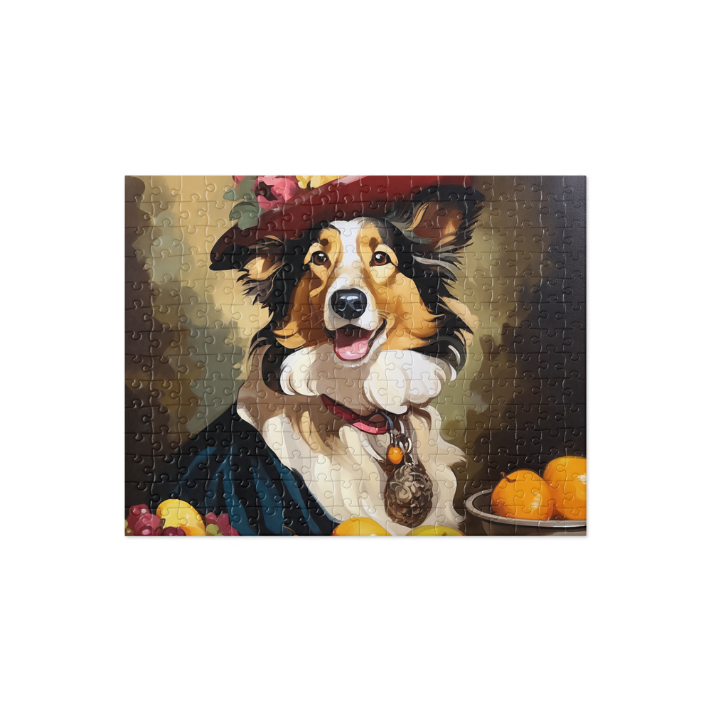 PugMug Custom Collie Jigsaw Puzzle