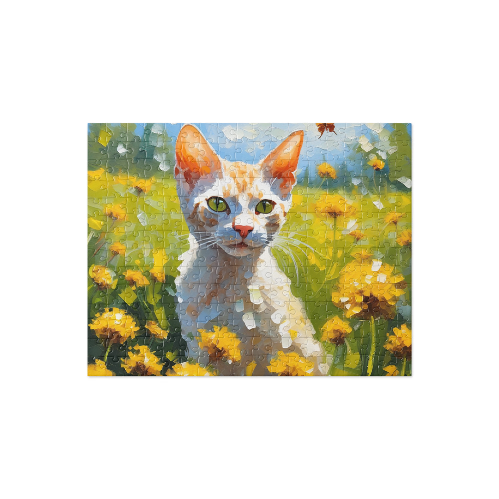 PugMug Custom Tabby Devon Rex Cat Jigsaw Puzzle