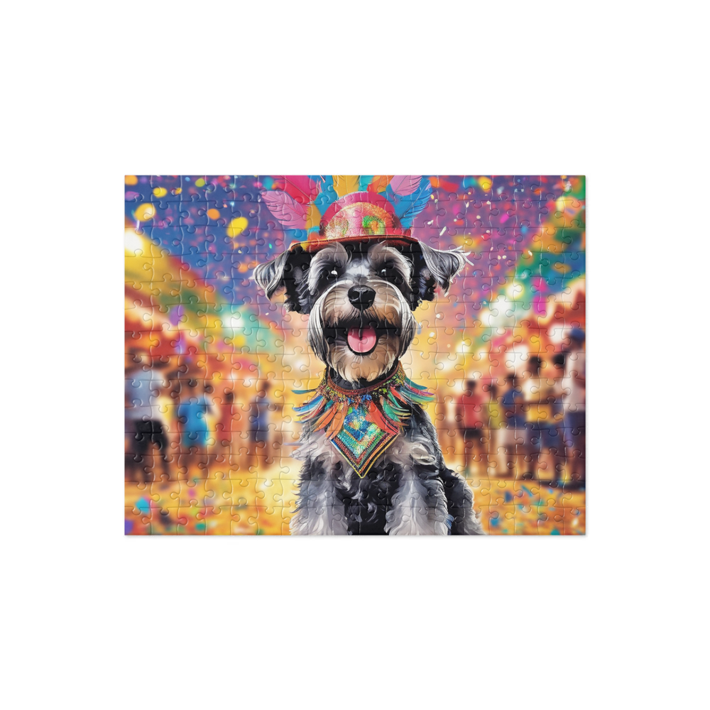 PugMug Custom Miniature Schnauzer Jigsaw Puzzle