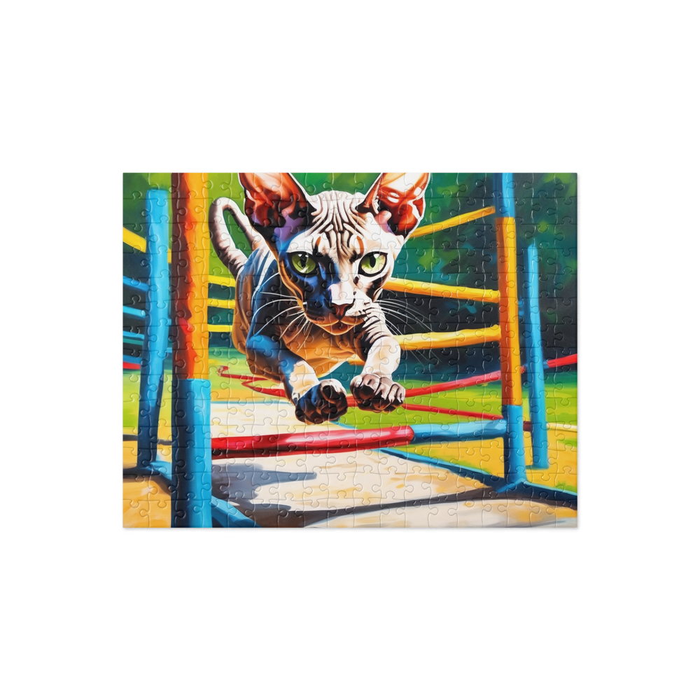 PugMug Custom Tabby Sphynx Cat Jigsaw Puzzle