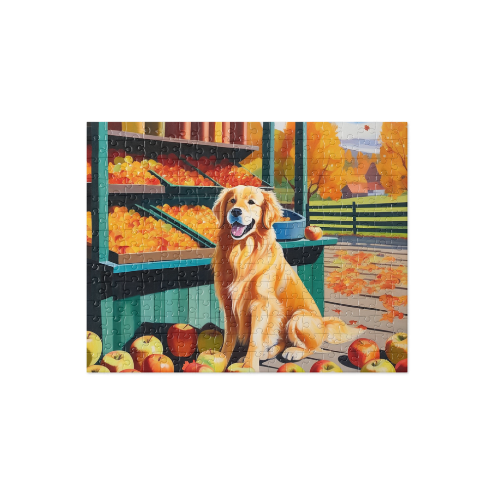 PugMug Custom Golden Retriever Jigsaw Puzzle