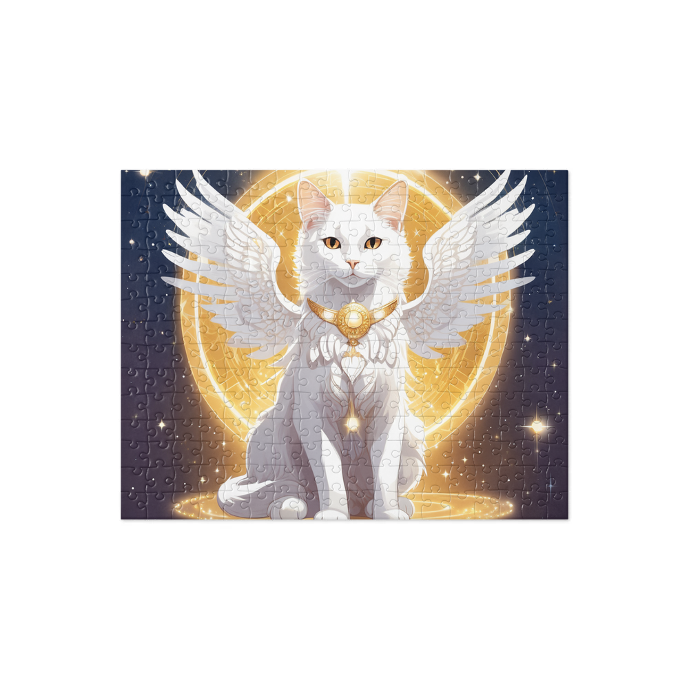 PugMug Custom White Companion Cat Jigsaw Puzzle