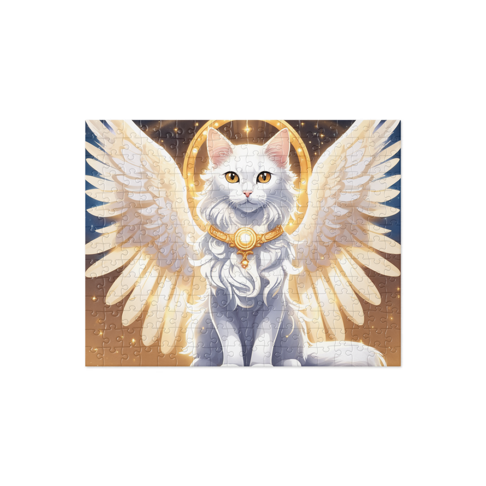 PugMug Custom White Companion Cat Jigsaw Puzzle