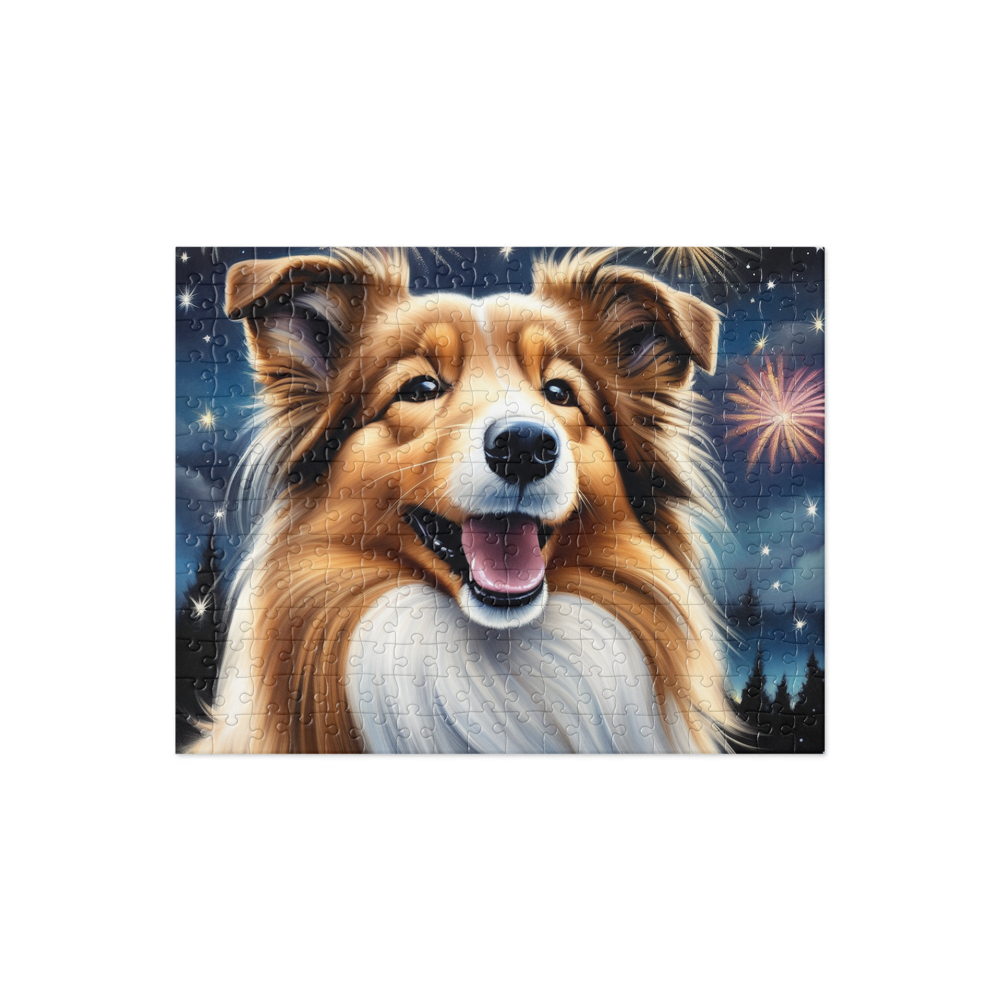 PugMug Custom Shetland Sheepdog Jigsaw Puzzle