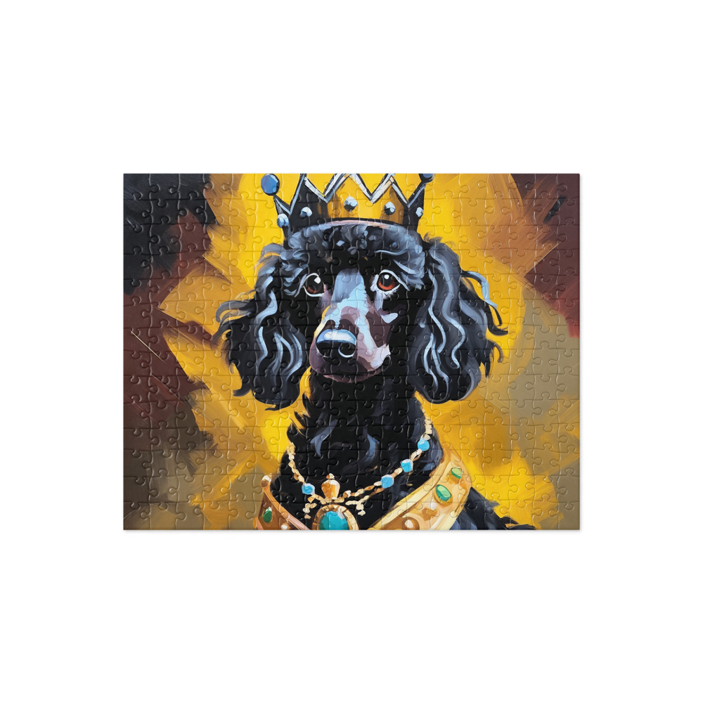 PugMug Custom Black Poodle Jigsaw Puzzle