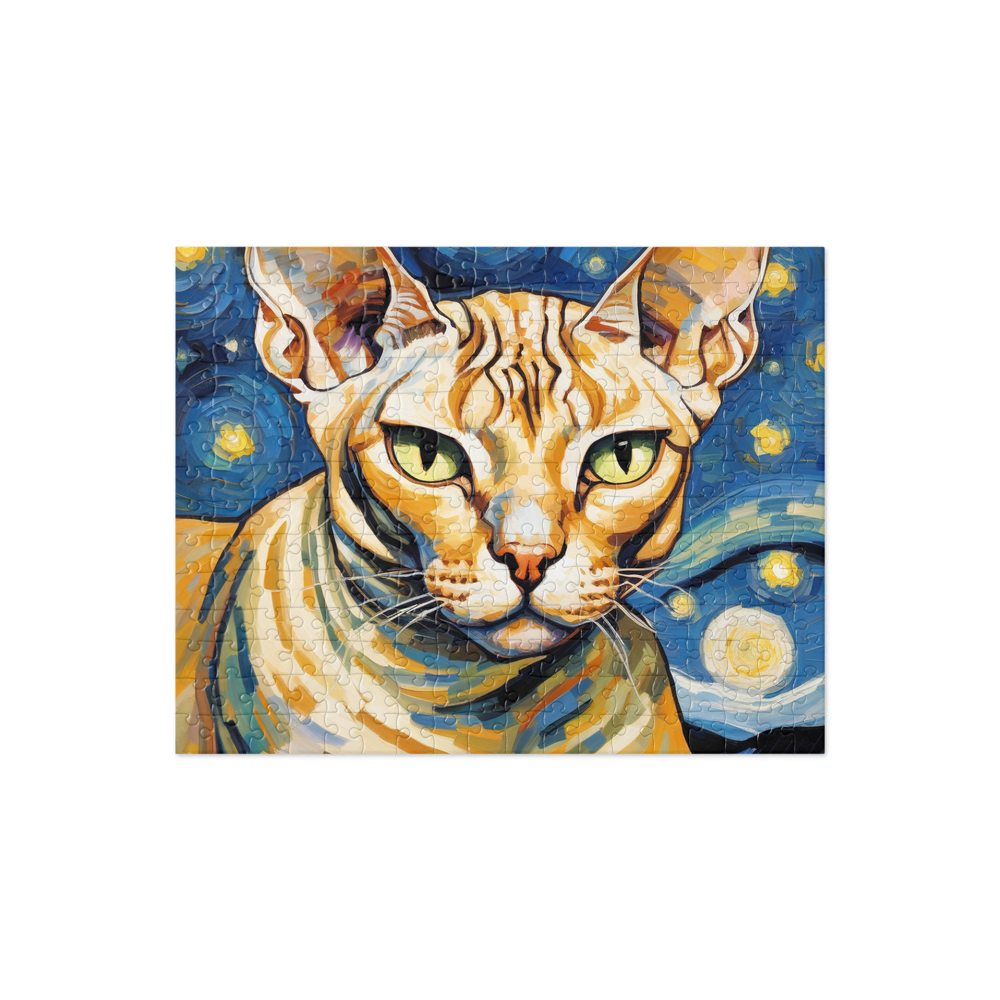 PugMug Custom Tabby Sphynx Cat Jigsaw Puzzle