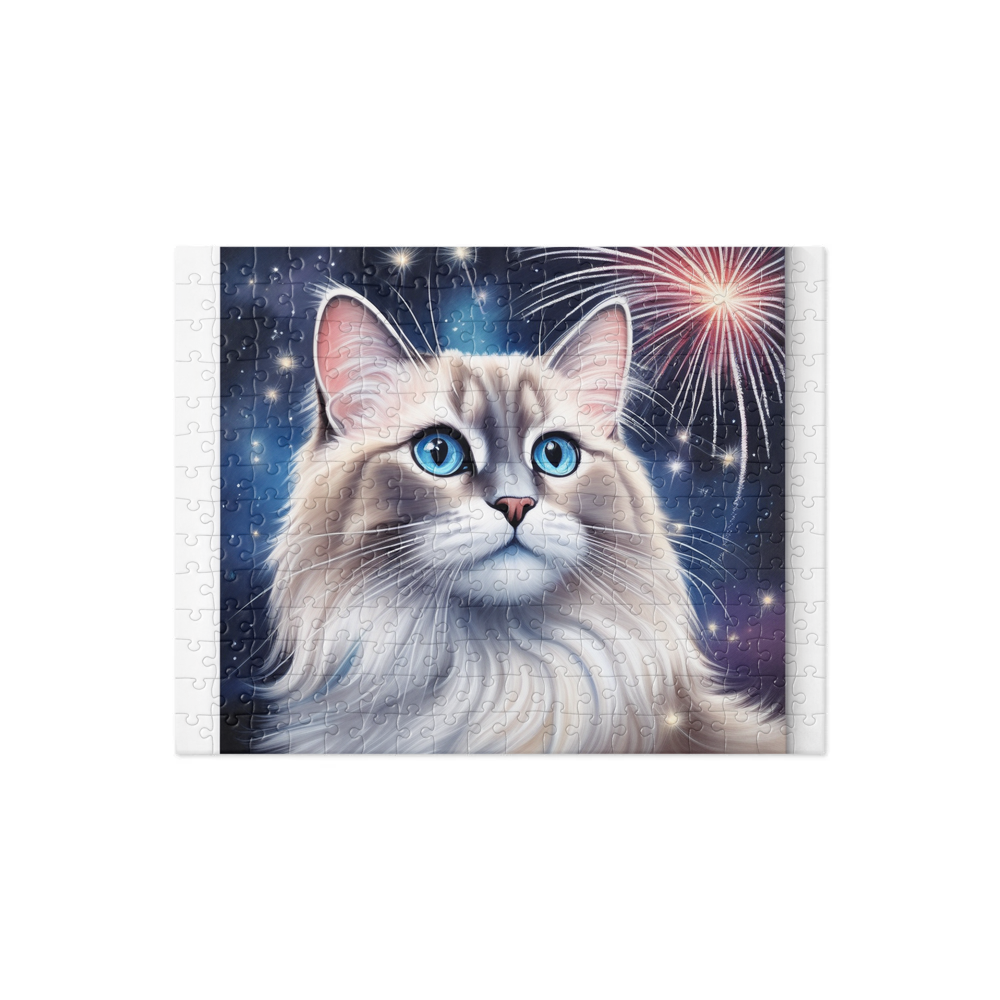 PugMug Custom Tabby Ragdoll Cat Jigsaw Puzzle
