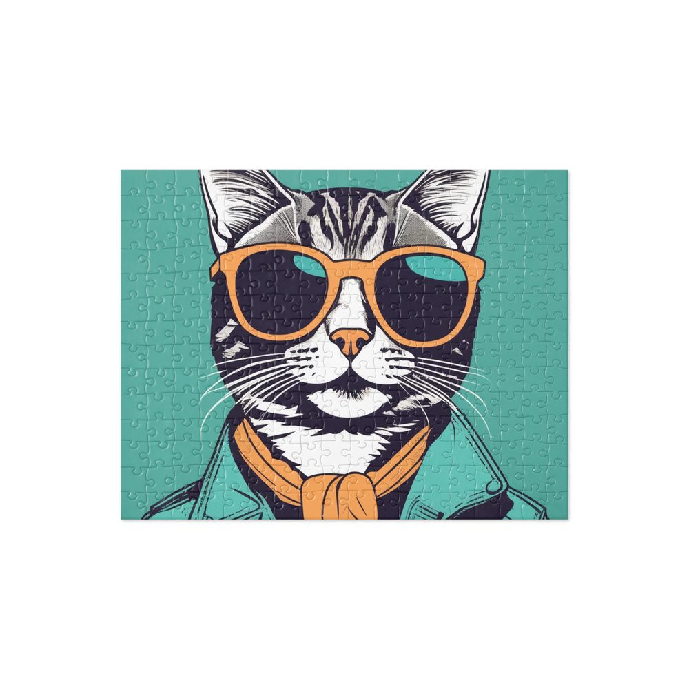 PugMug Custom Tabby Companion Cat Jigsaw Puzzle