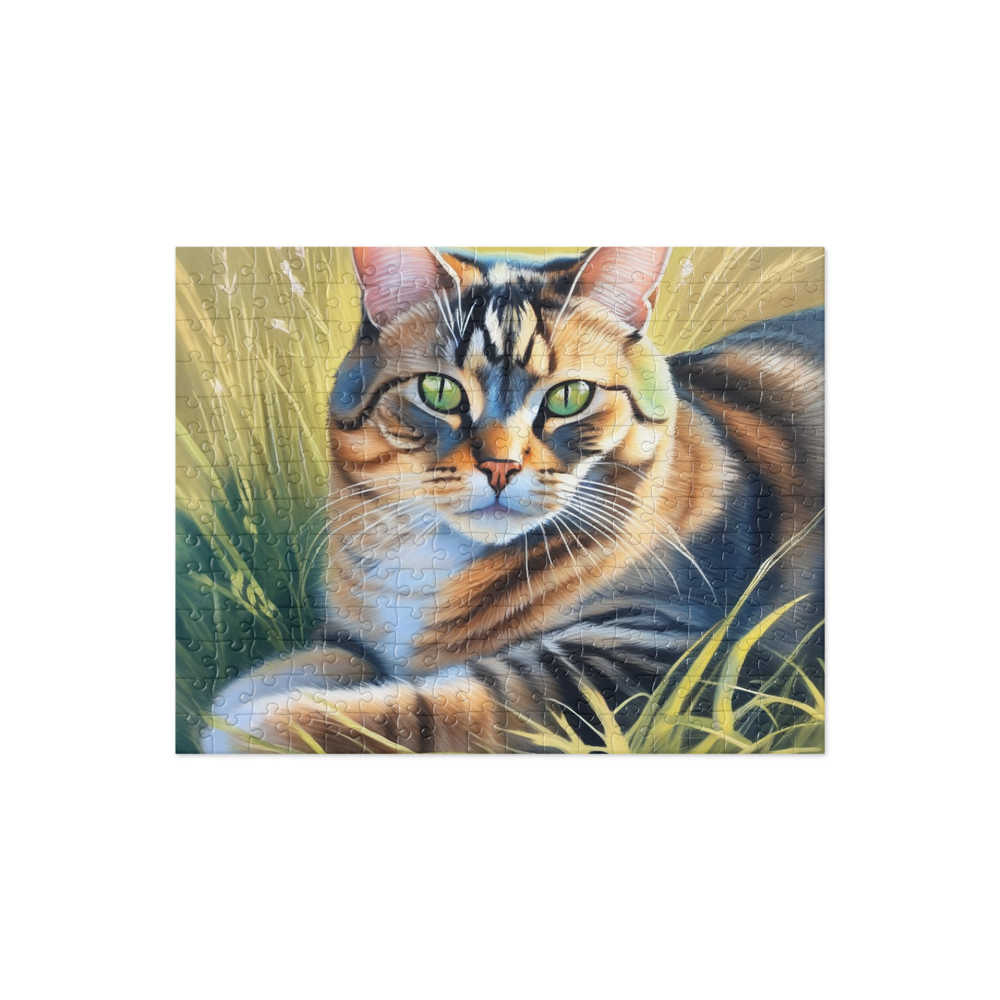 PugMug Custom Tabby Exotic Cat Jigsaw Puzzle