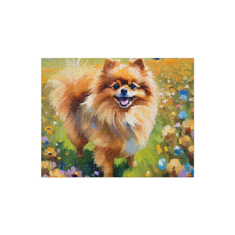 PugMug Custom Tan Pomeranian Jigsaw Puzzle