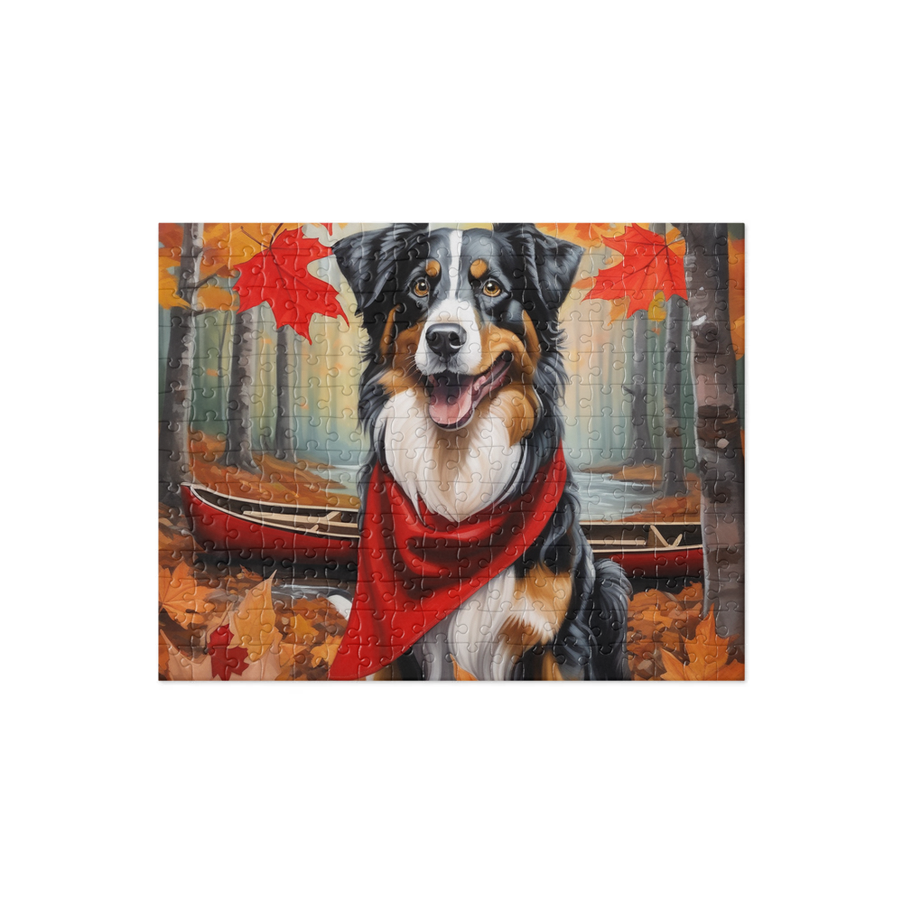 PugMug Custom Miniature American Shepherd Jigsaw Puzzle
