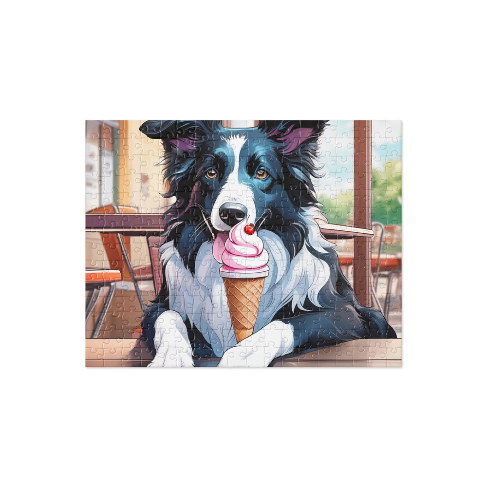 PugMug Custom Border Collie Jigsaw Puzzle