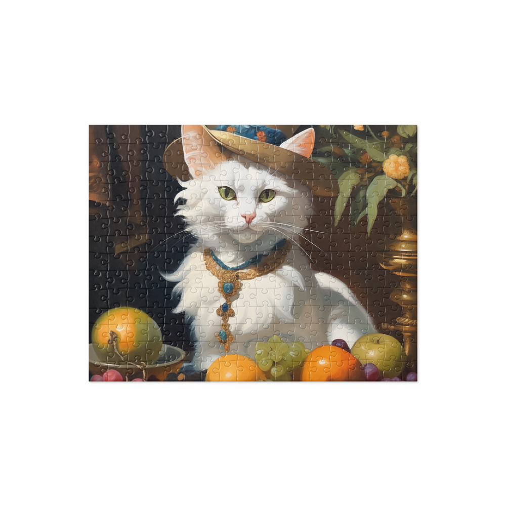 PugMug Custom White Exotic Cat Jigsaw Puzzle