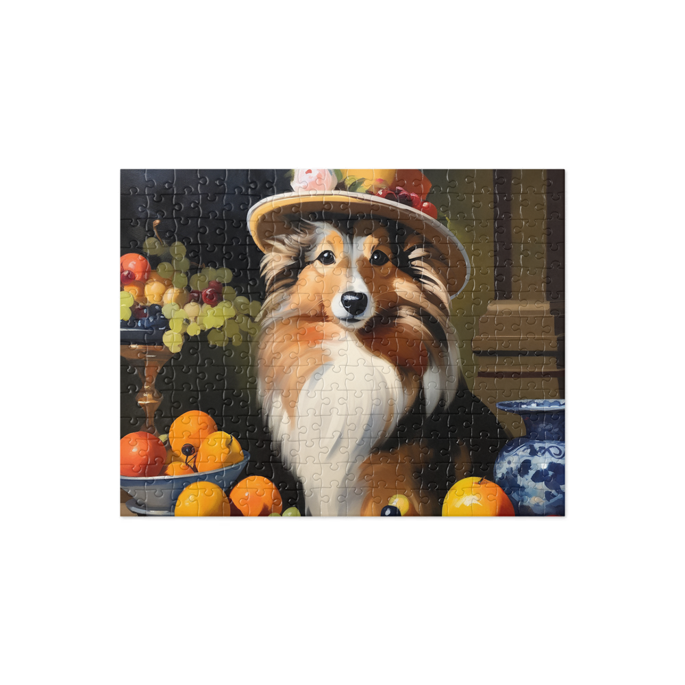 PugMug Custom Shetland Sheepdog Jigsaw Puzzle