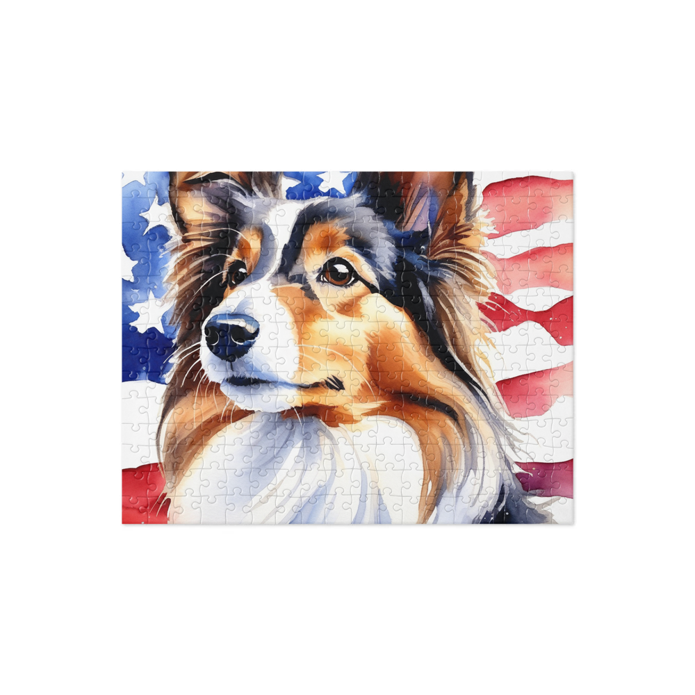 PugMug Custom Shetland Sheepdog Jigsaw Puzzle