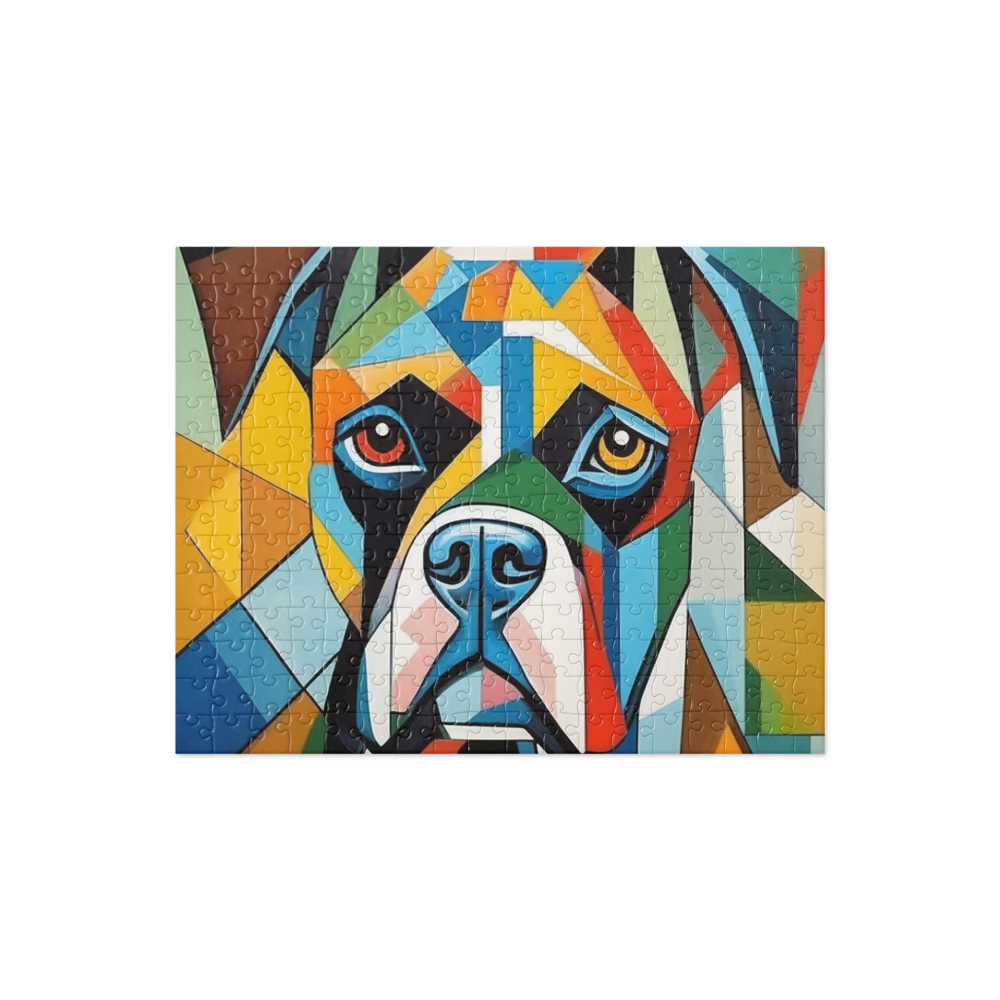 PugMug Custom Boxer Dog Jigsaw Puzzle
