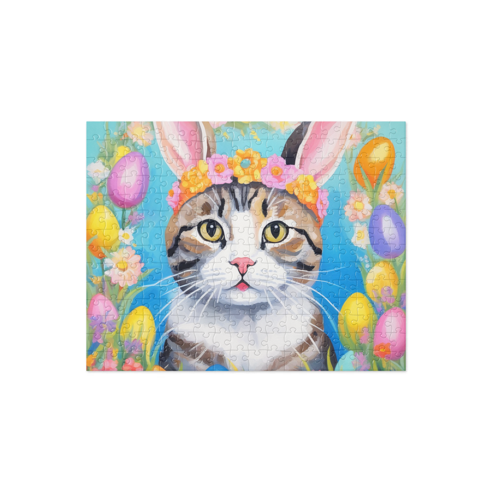 PugMug Custom Tabby Scottish Fold Cat Jigsaw Puzzle